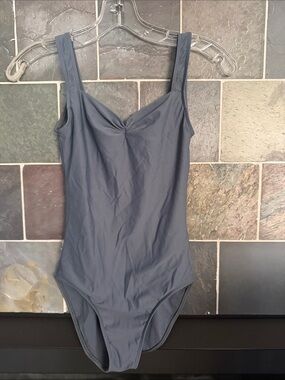 Classic Solid Wear Moi Leotard in Slate Gray/Blue undertones